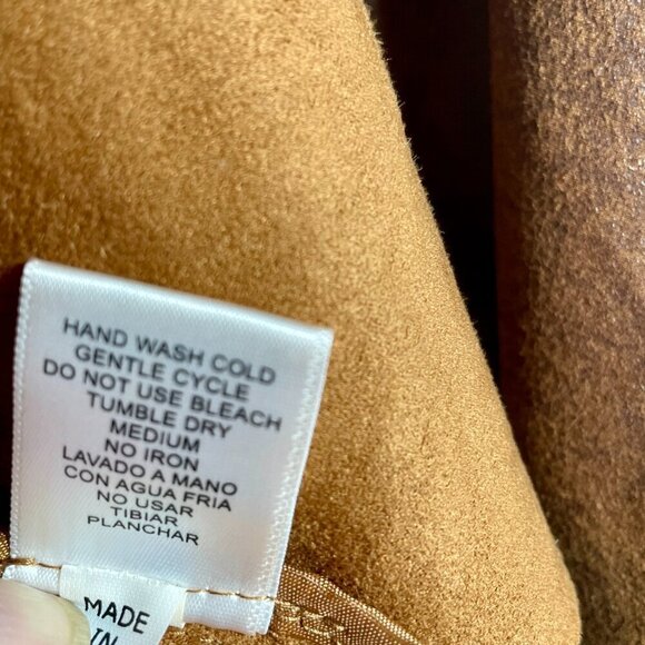 Love Tree Caramel Brown Vegan Faux Leather Moto Jacket • Size S • Rocker Biker - Picture 12 of 13